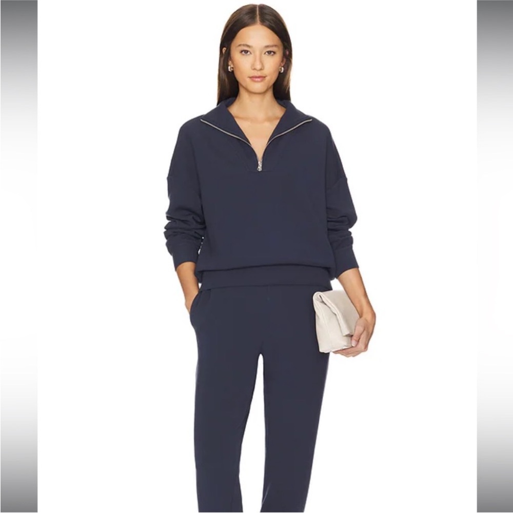 NWT Varley Hawley 1/2 Zip Navy Women’s Sweater - Picture 6 of 11